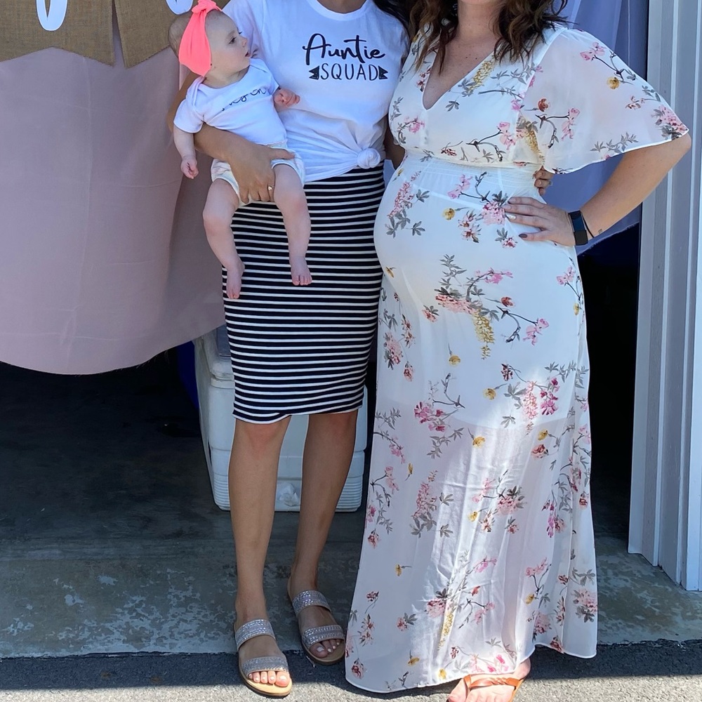 Striped Pencil Skirt